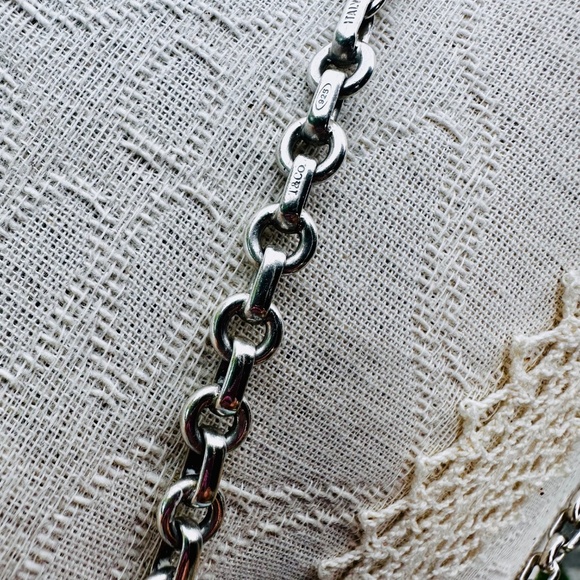Rare and Retired Tiffany & Co Donut Link Necklace/Chain in Silver, 16" - Picture 6 of 6